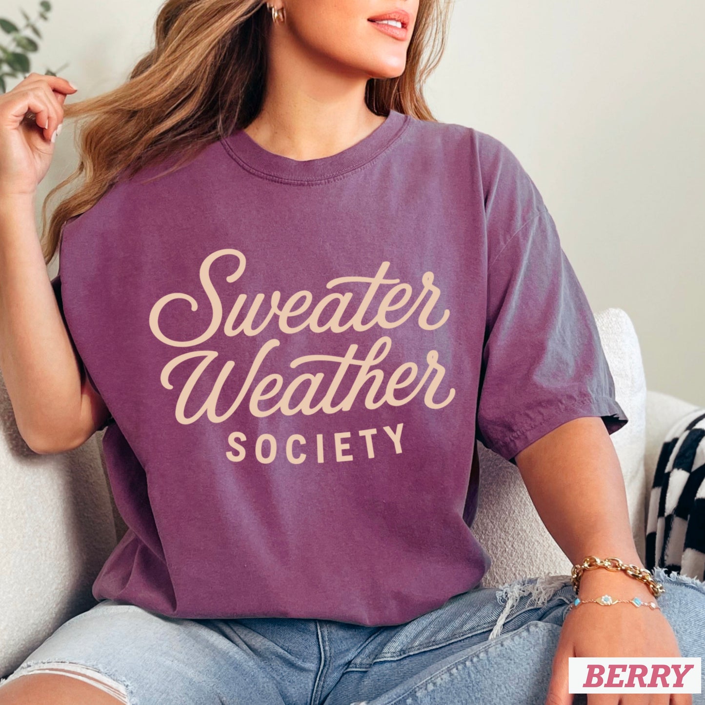 Sweater Weather Society Comfort Color Graphic Tee