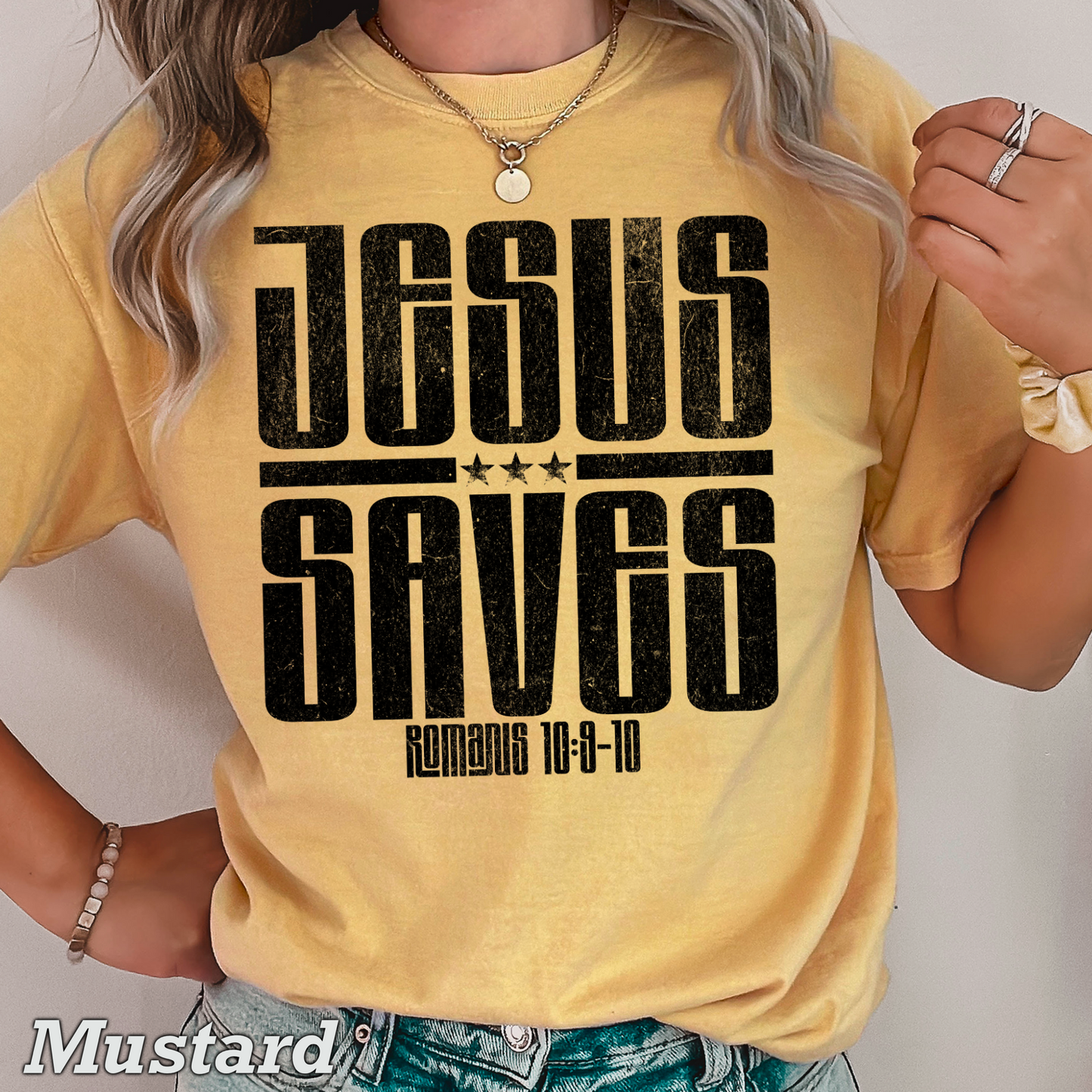 Jesus Saves Comfort Color Graphic Tee