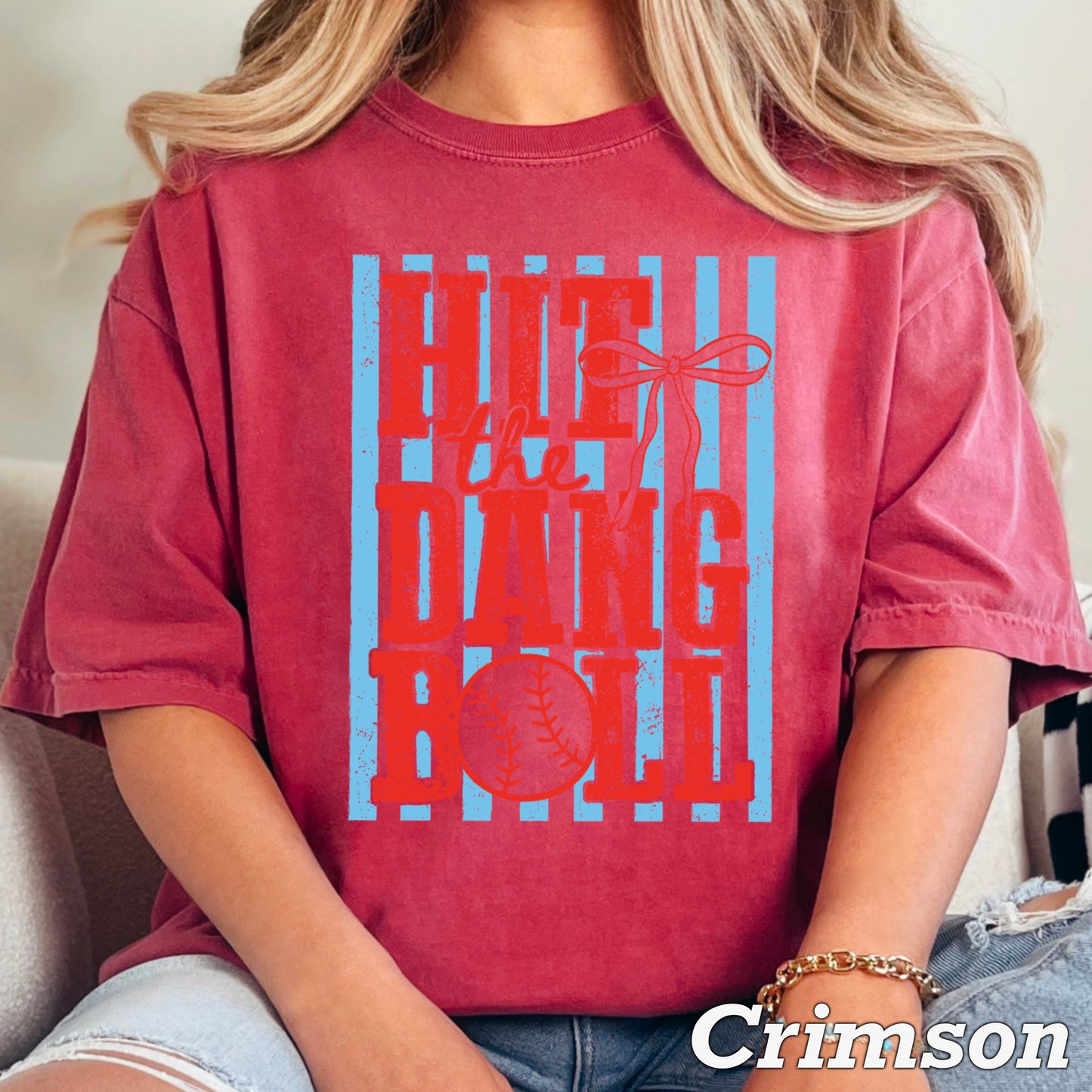Hit The Dang Ball Comfort Color Graphic Tee