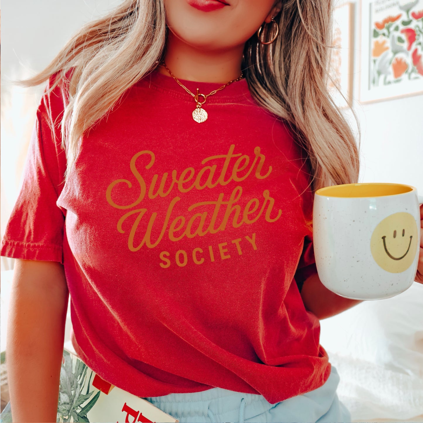 Sweater Weather Society Comfort Color Graphic Tee