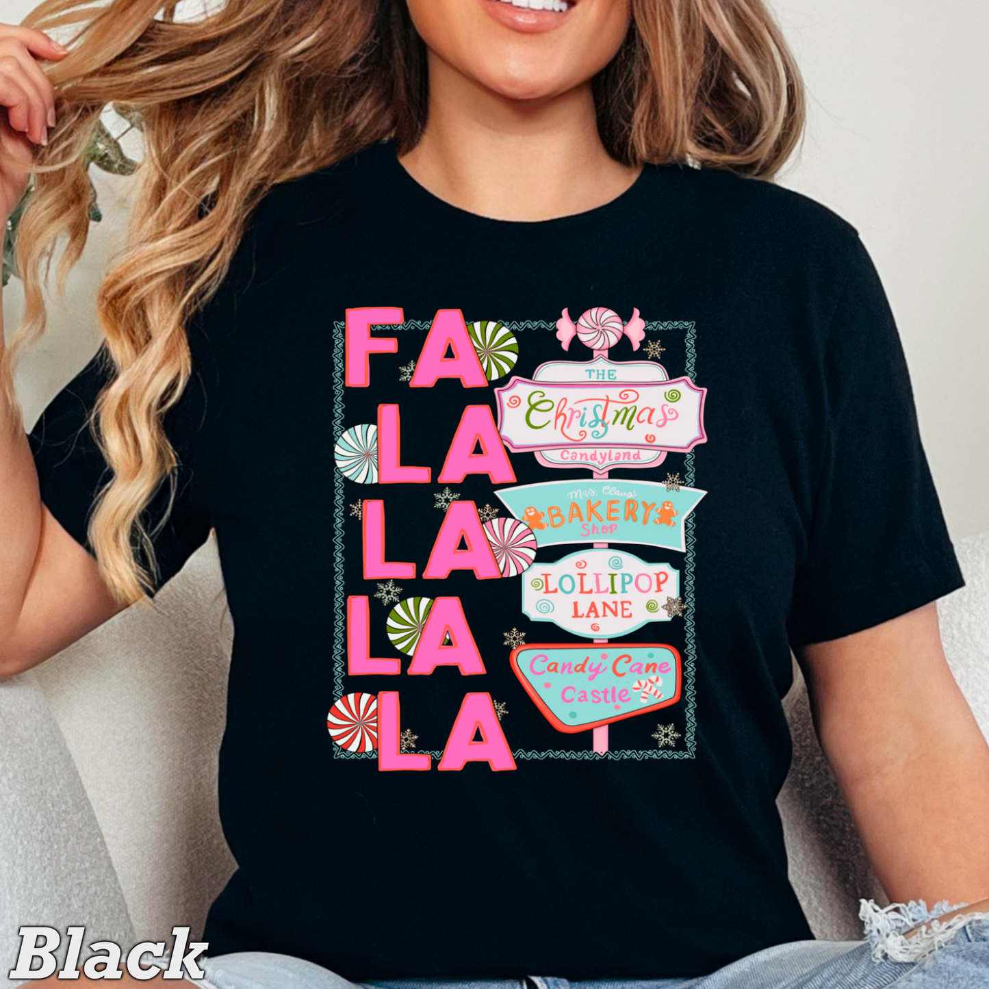 Fa La La Comfort Color Graphic Tee