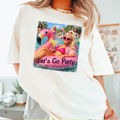 Let’s Go Party Comfort Color Graphic Tee