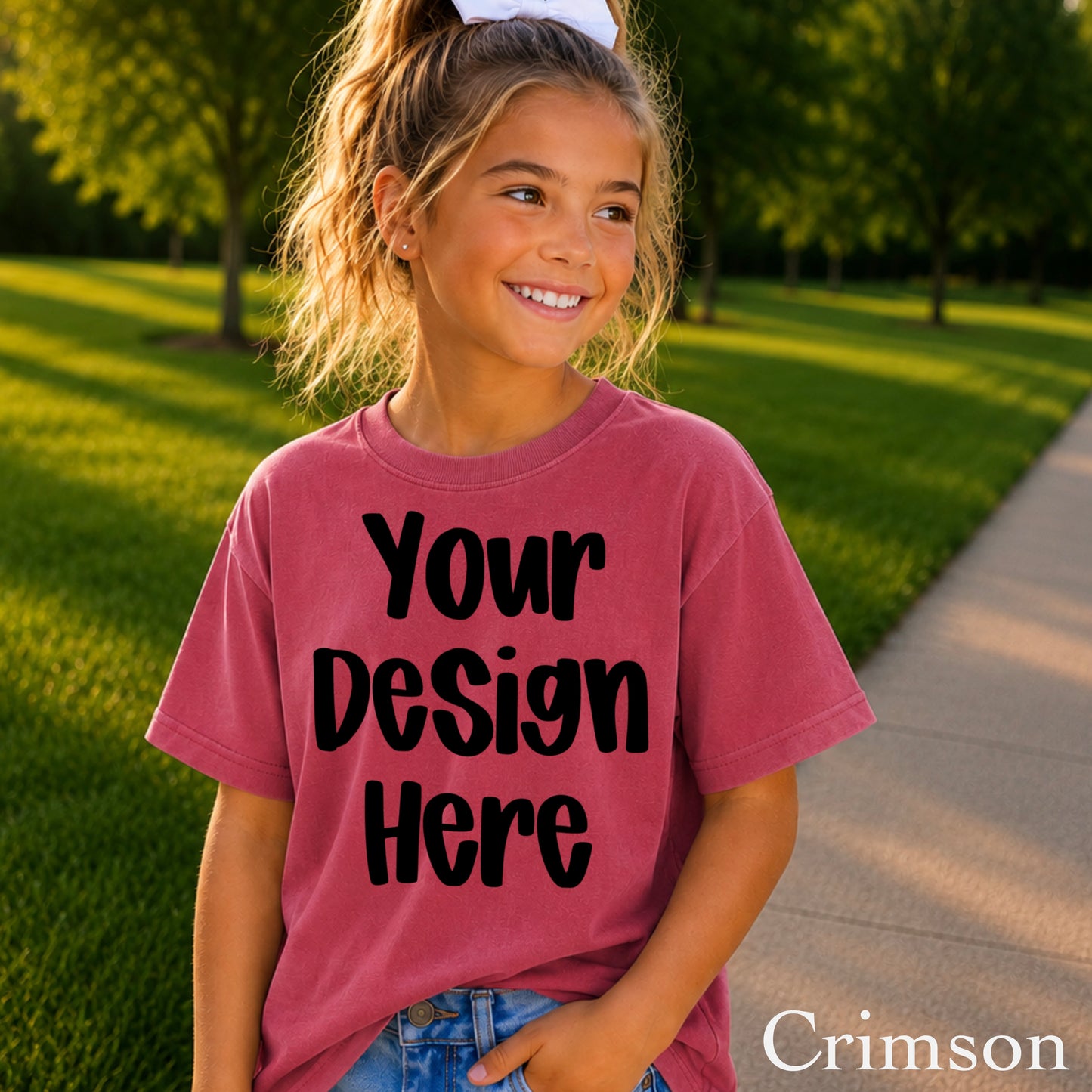 Custom Youth Print On Demand Comfort Color T-Shirt