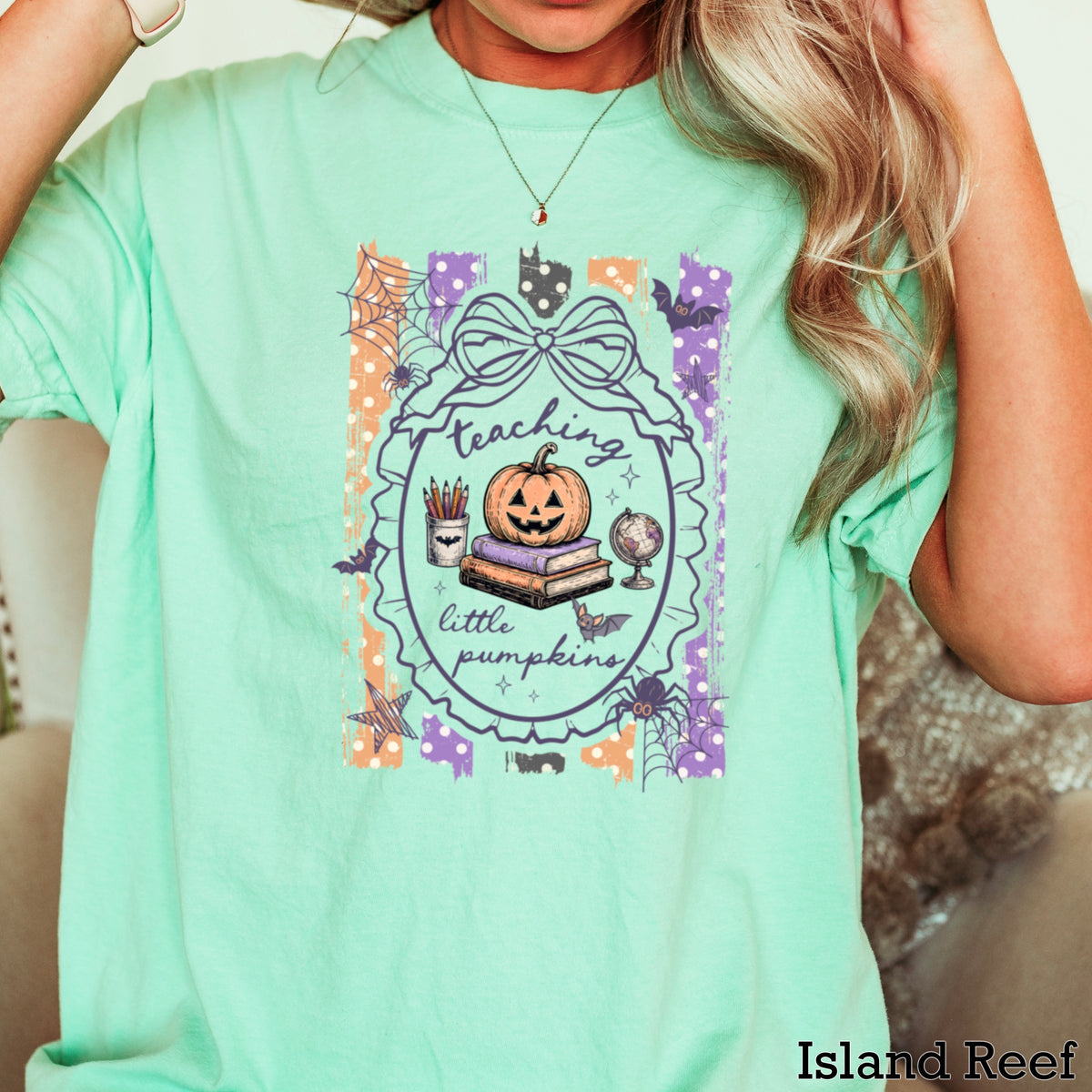Teaching Little Pumpkins Comfort Color Graphic Tee