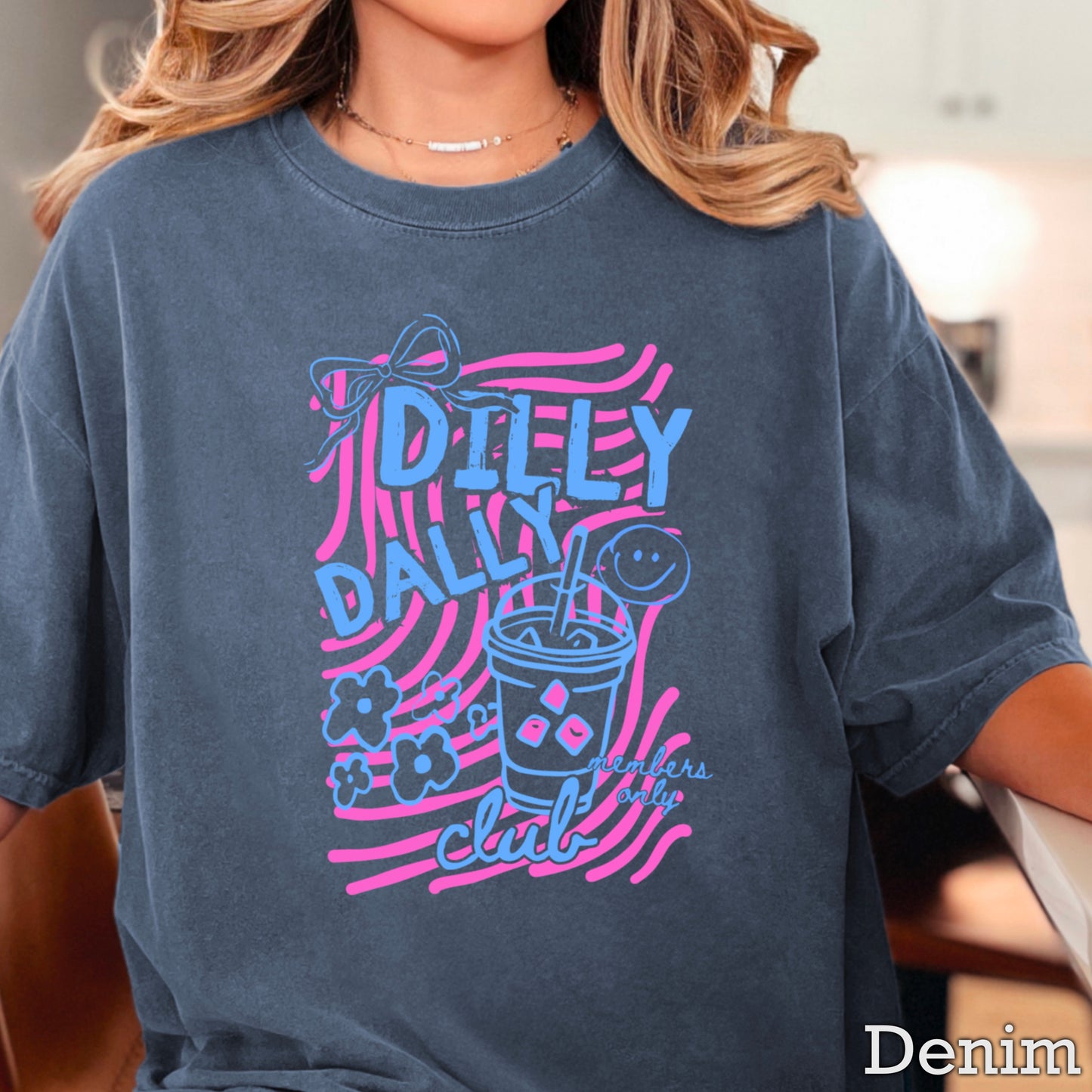 Dilly Dally Club Comfort Color Graphic Tee