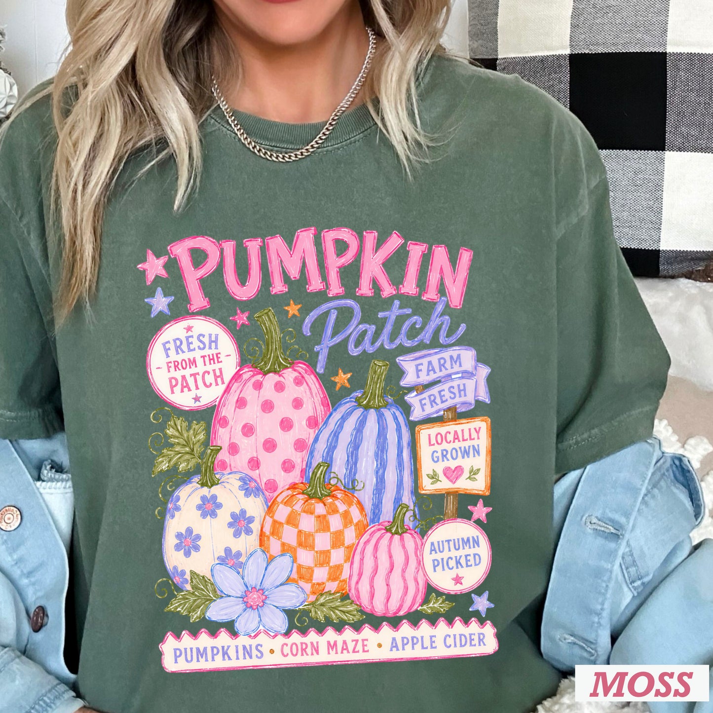 Pumpkin Patch Comfort Color Graphic Tee