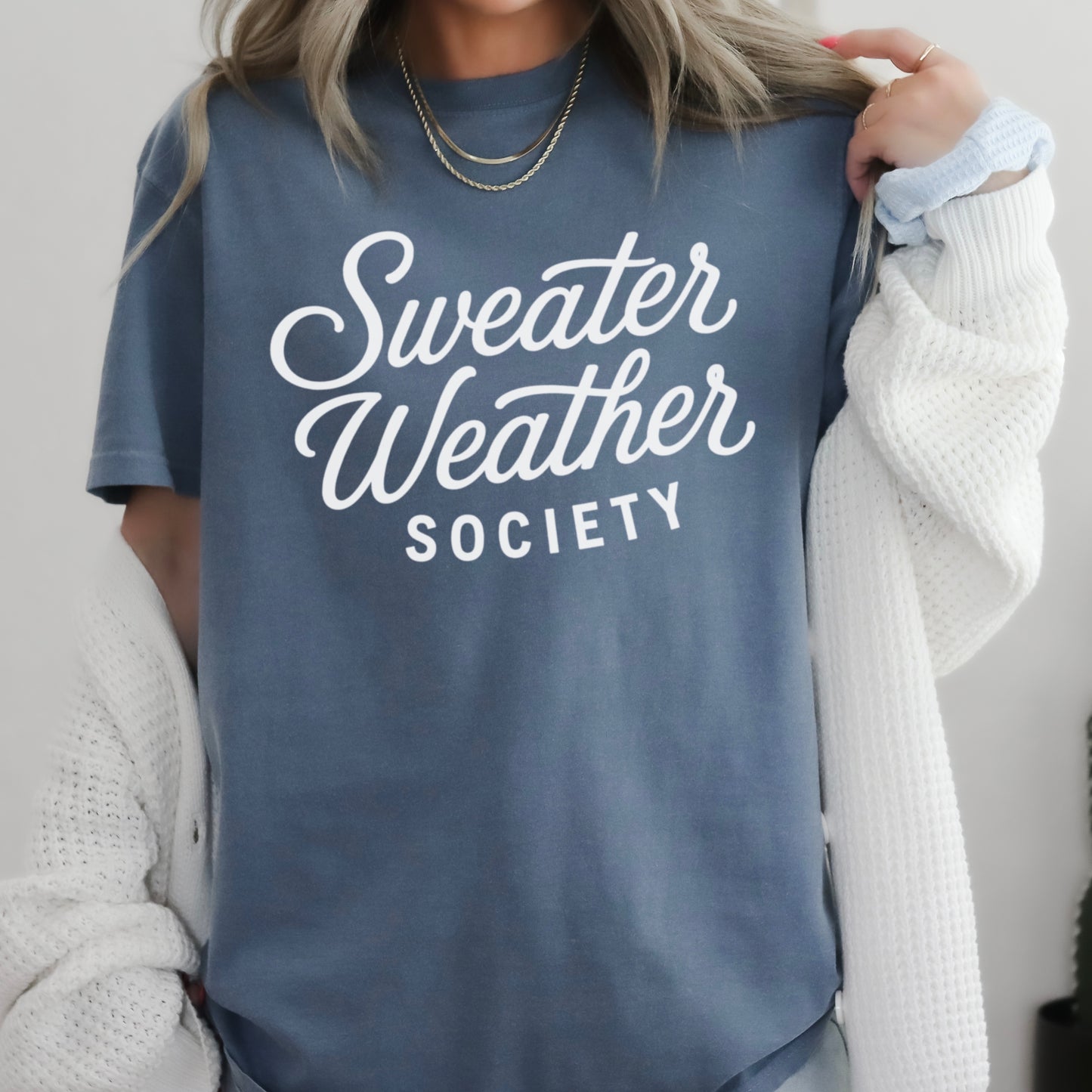 Sweater Weather Society Comfort Color Graphic Tee