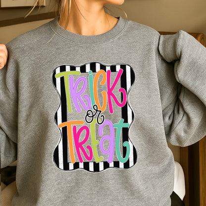 Trick Or Treat Halloween Crewneck Sweatshirt
