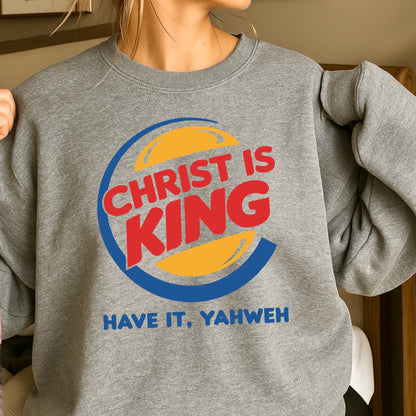Christ Is King Christian Crewneck Sweatshirt