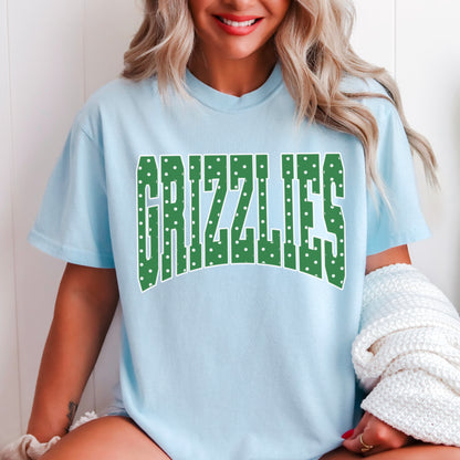 Grizzlies Polka Dot Comfort Color Graphic Tee
