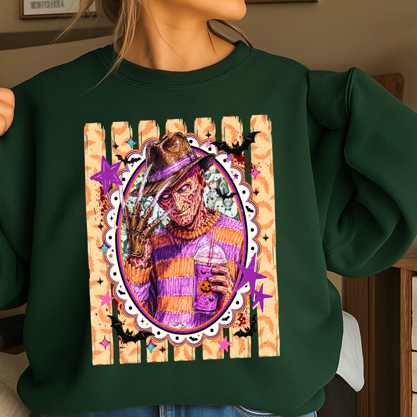 Horror Film Character Crewneck Sweatshirt
