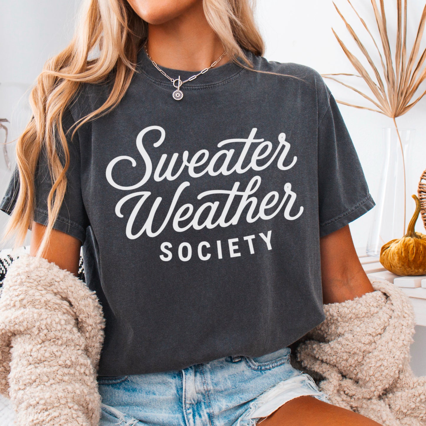 Sweater Weather Society Comfort Color Graphic Tee