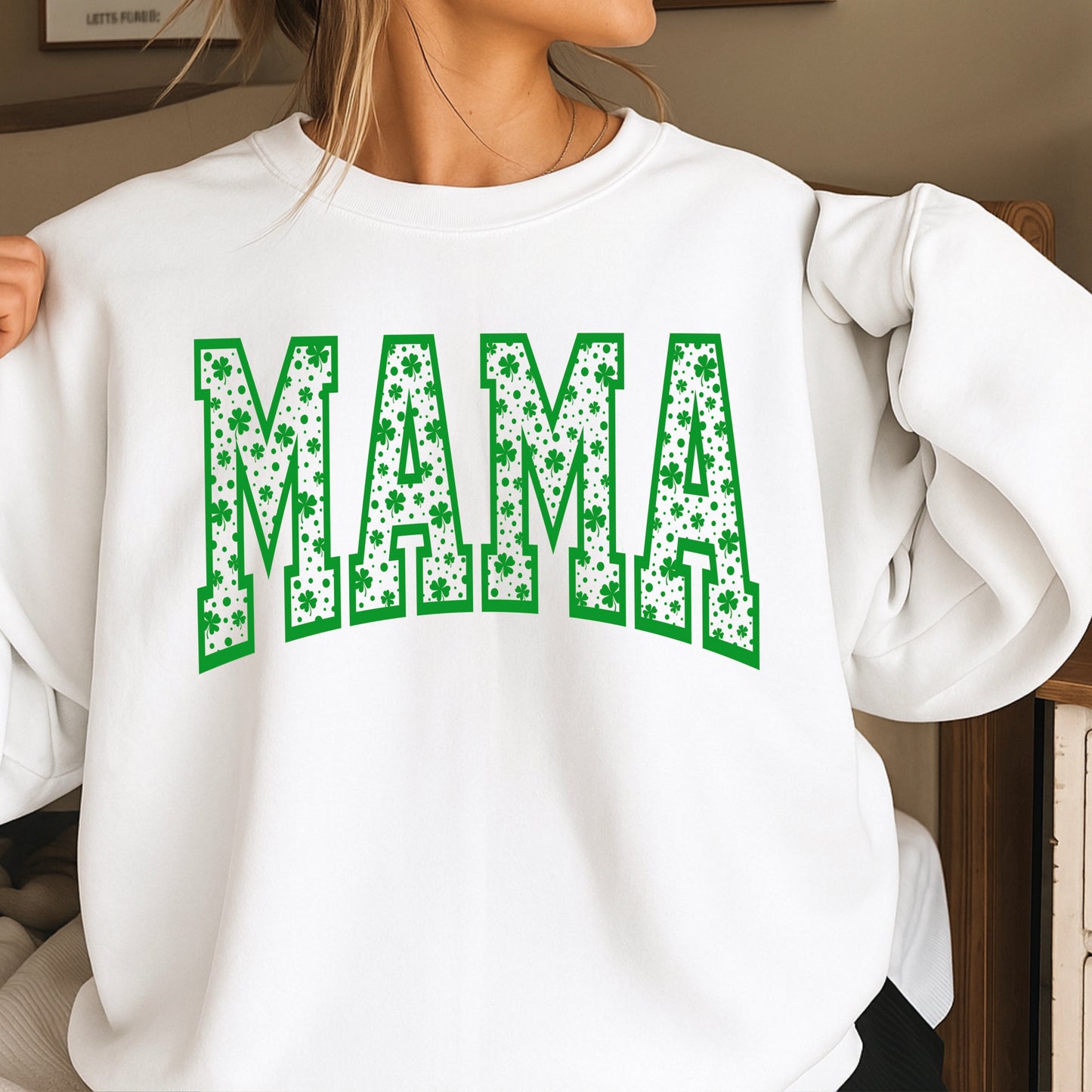 Mama St. Patrick’s Day Crewneck Sweatshirt