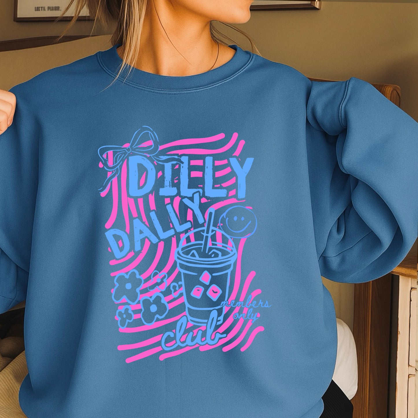 Dilly Dally Club Crewneck Sweatshirt