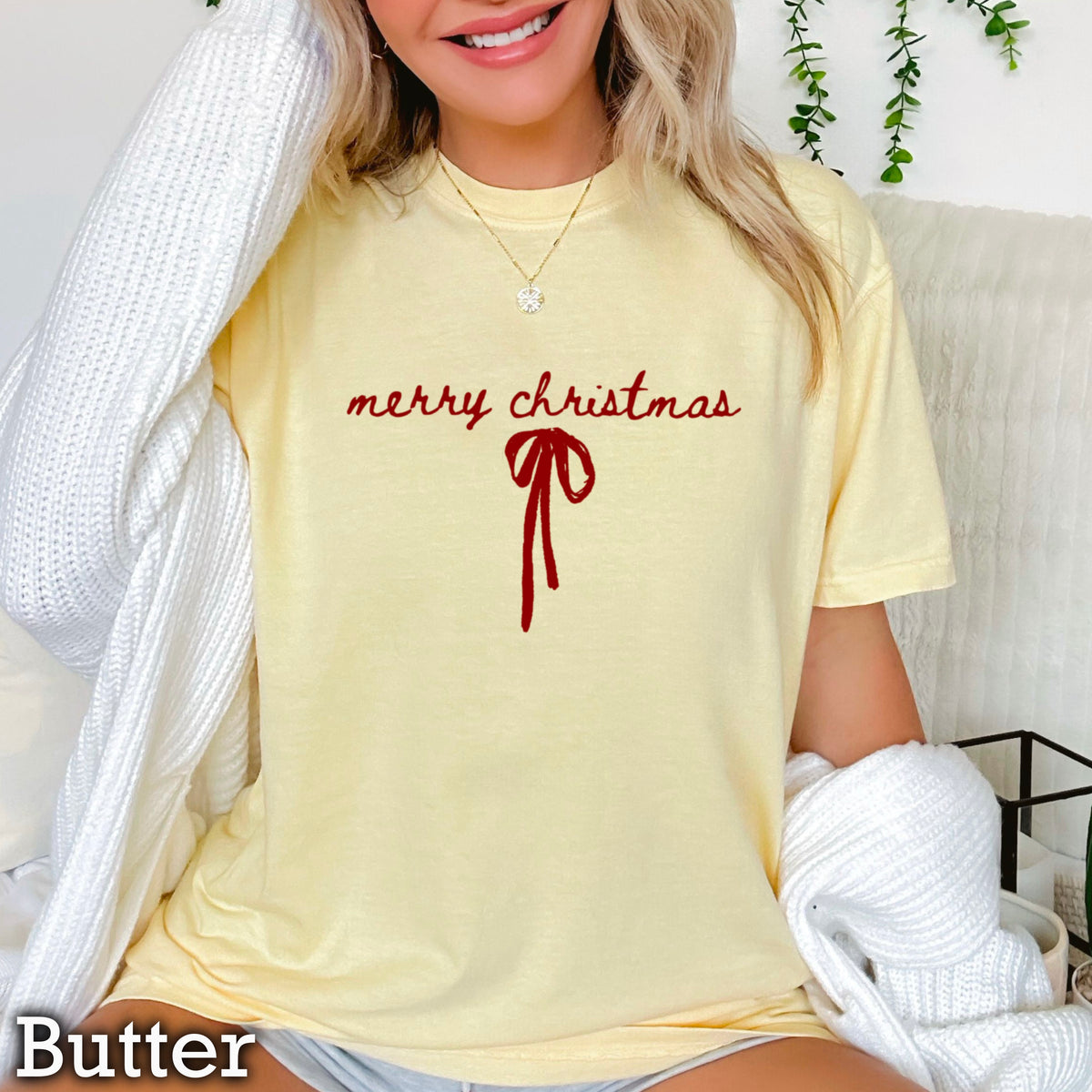 Merry Christmas Comfort Color Graphic Tee