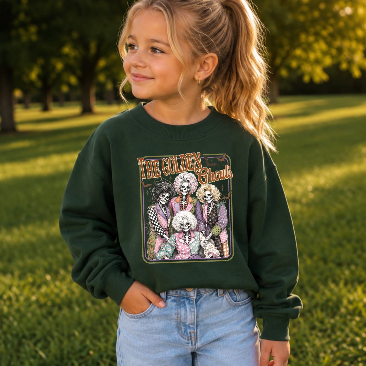 The Golden Ghouls Youth Crewneck Sweatshirt