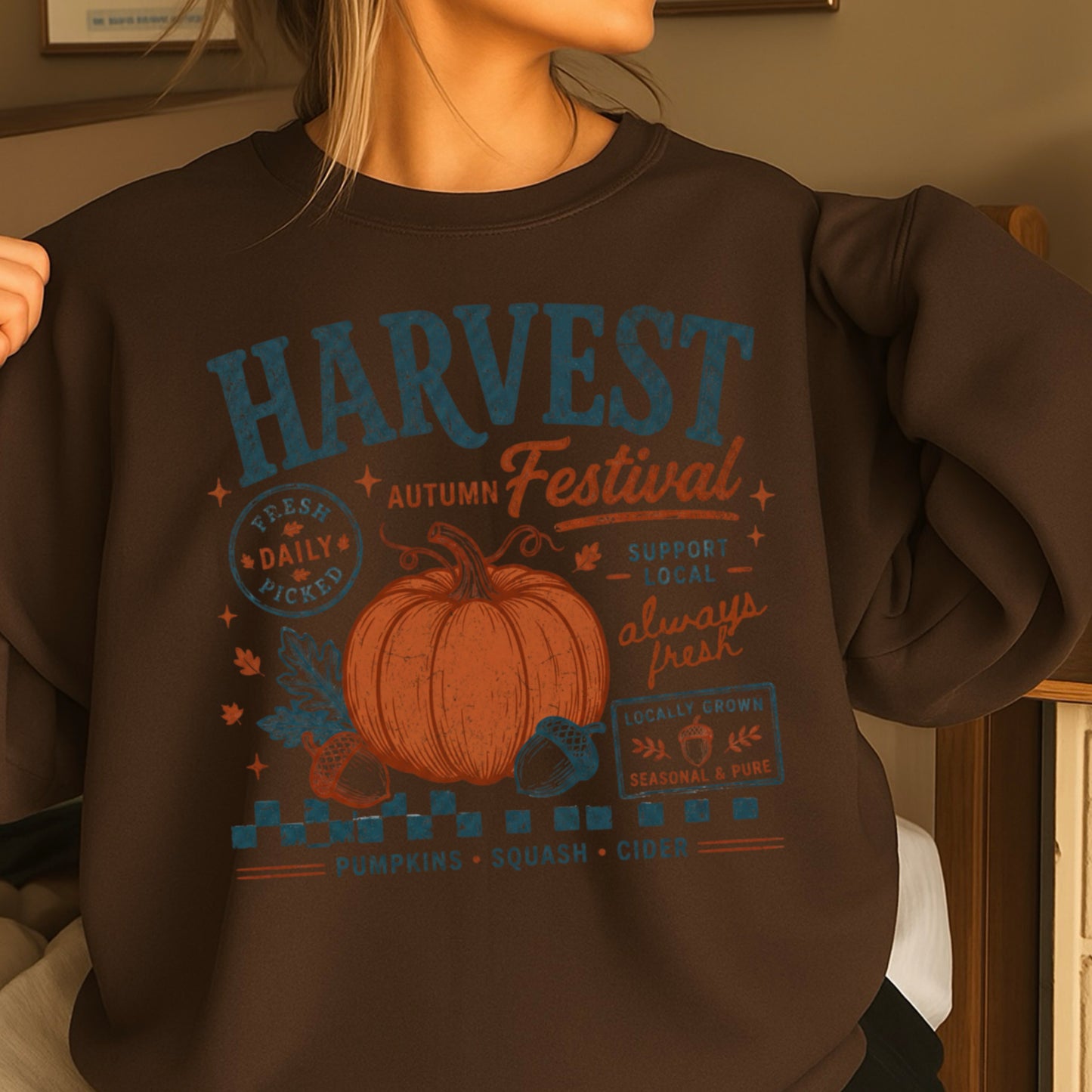 Harvest Festival Fall Crewneck Sweatshirt