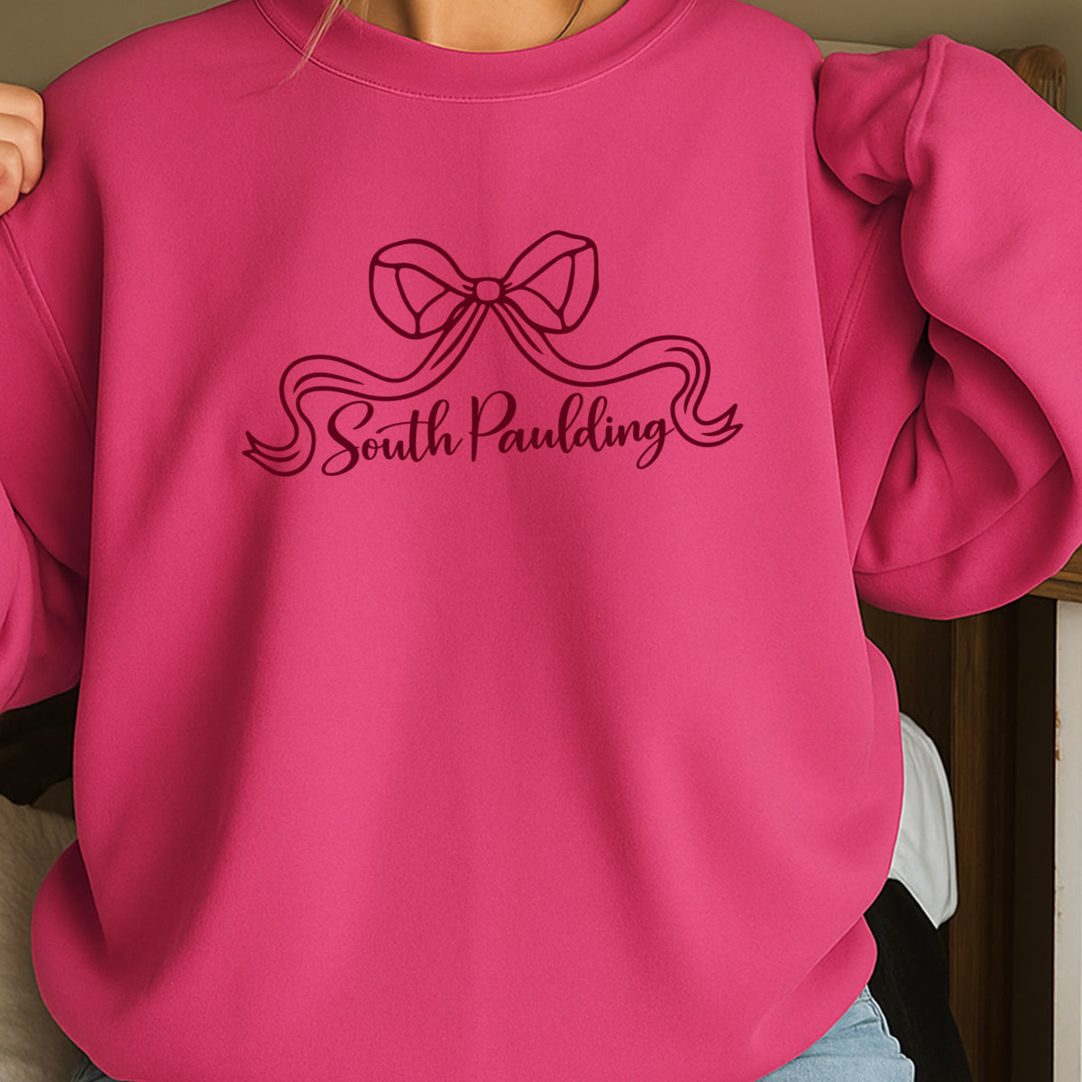 Spartans Coquette Bow Crewneck Sweatshirt