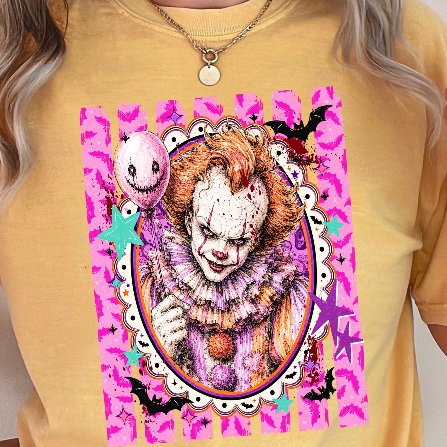 Horror Film Character Halloween Comfort Color Graphic Tee