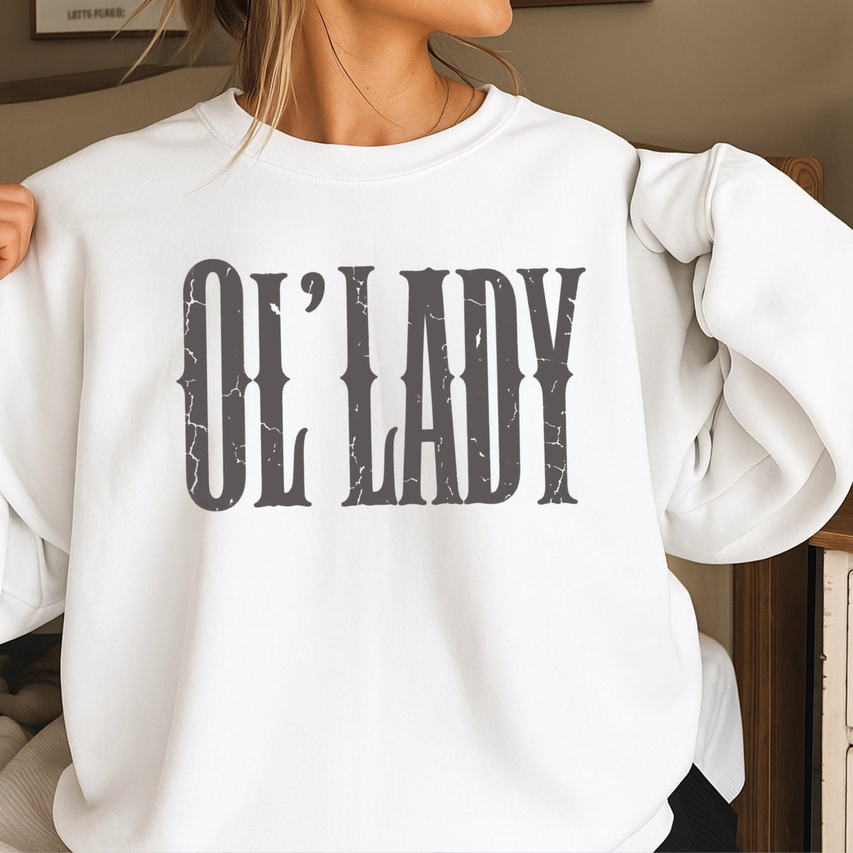 Ol’ Lady Crewneck Sweatshirt