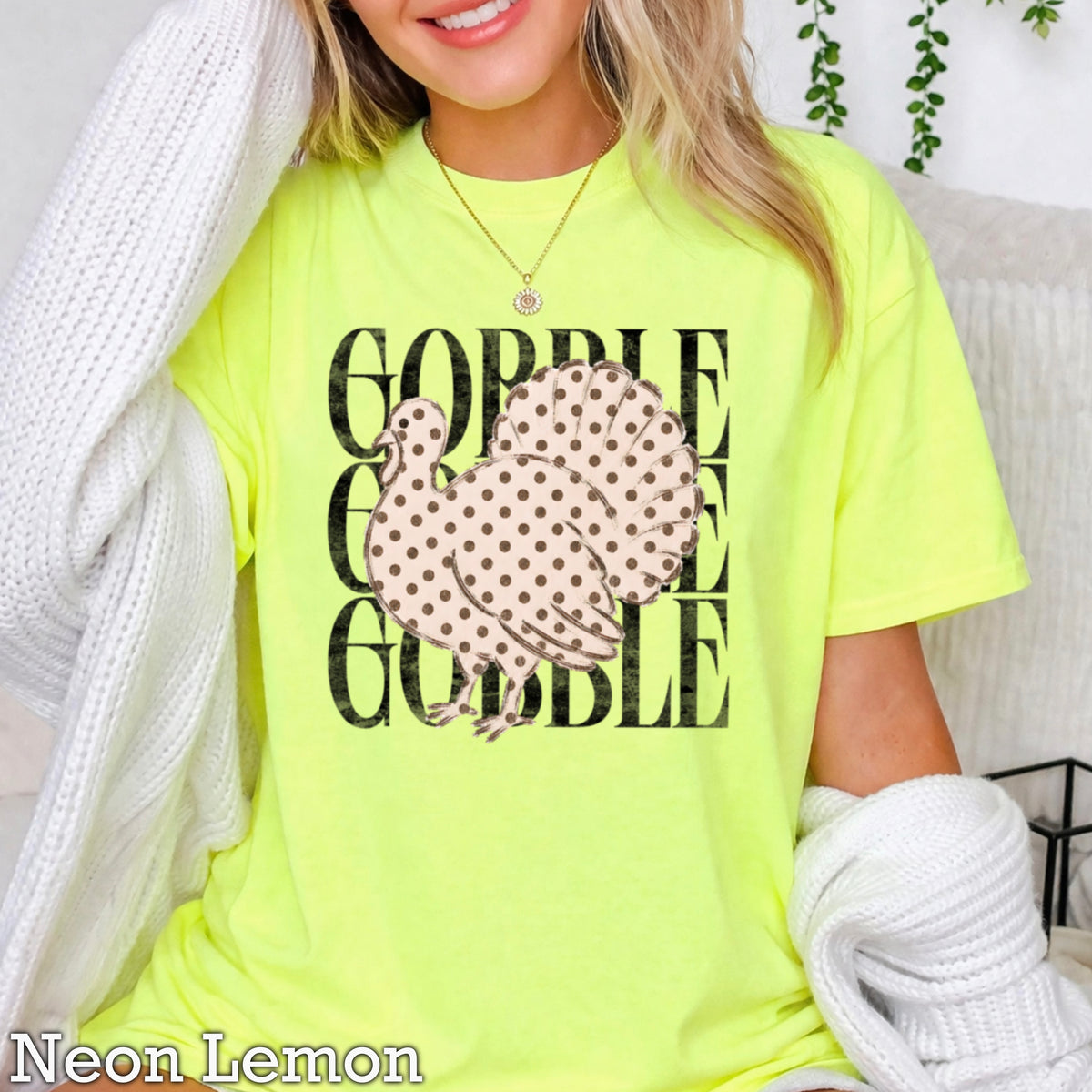 Gobble Thanksgiving Comfort Color Graphic Tee