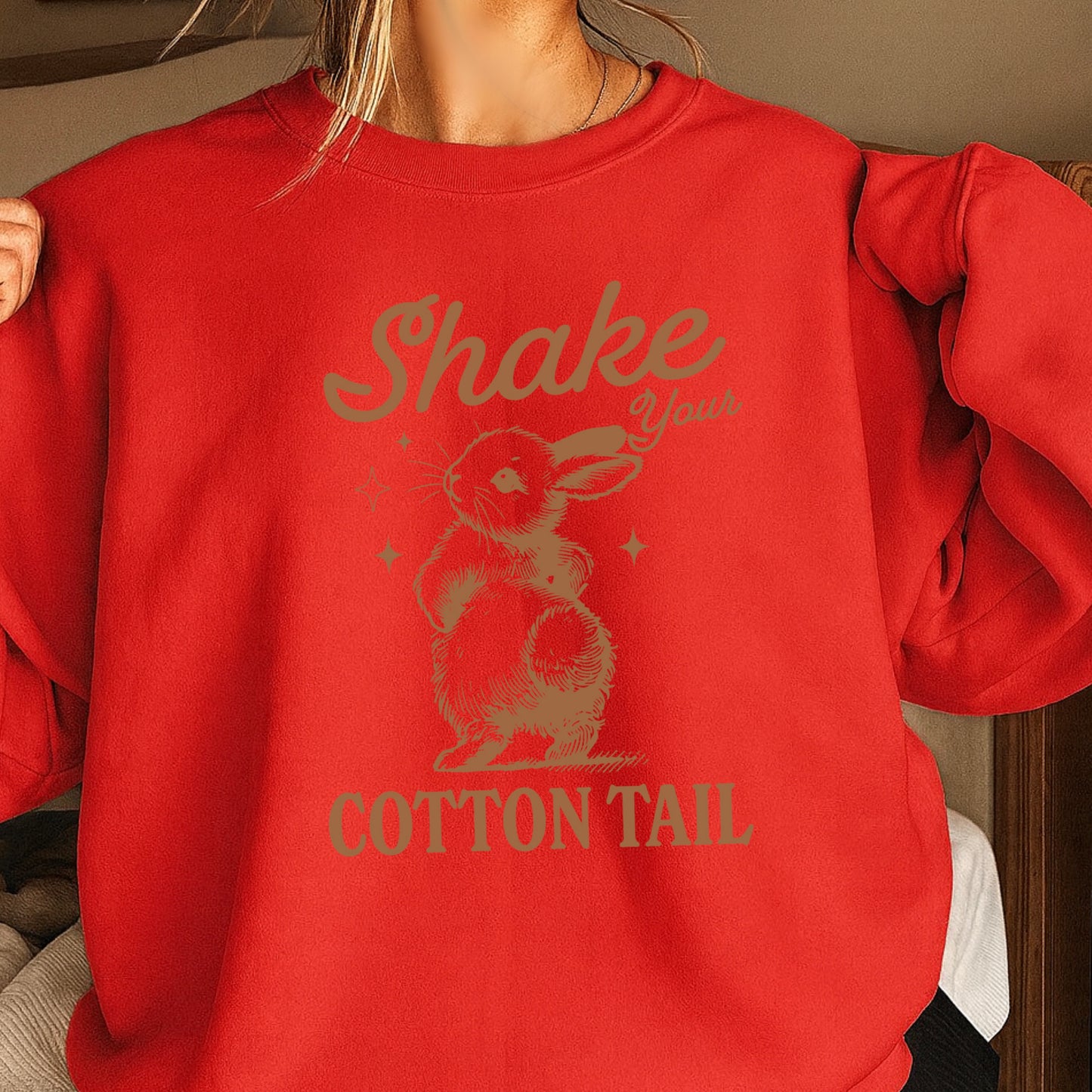 Shake Your Cotton Tail Easter Crewneck Sweatshirt
