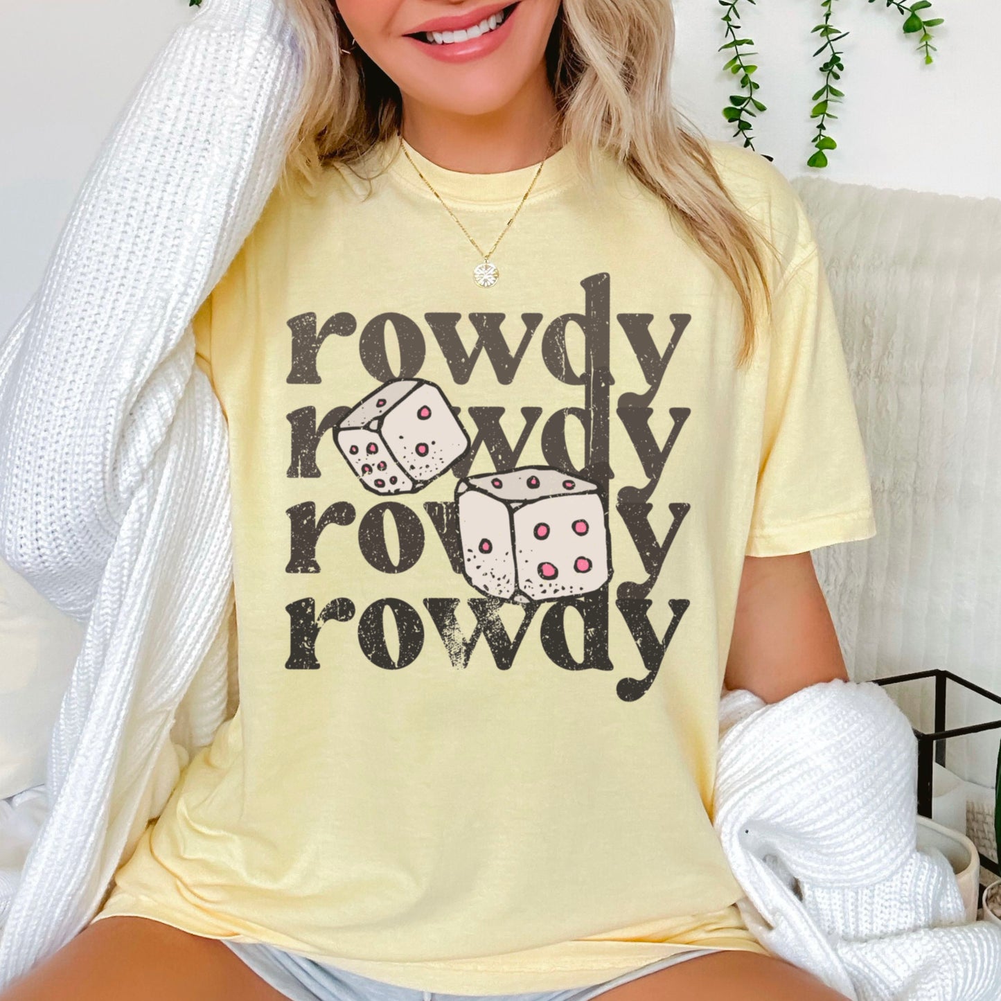 Rowdy Dice Comfort Color Graphic Tee
