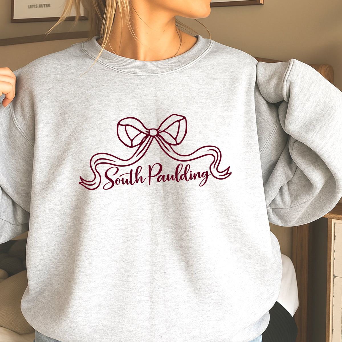 Spartans Coquette Bow Crewneck Sweatshirt