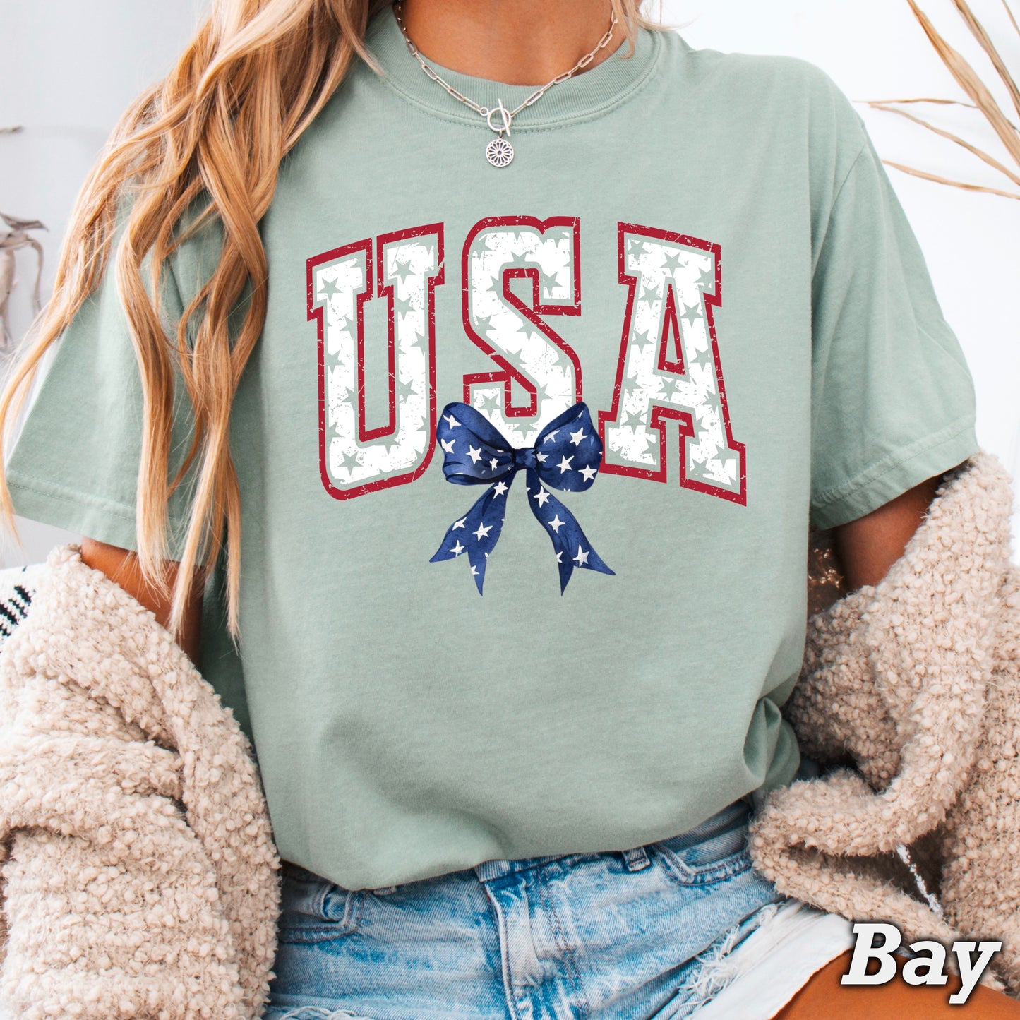 USA Patriotic Comfort Color Graphic Tee