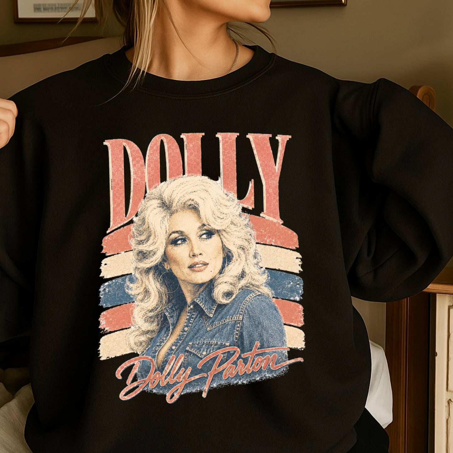 Retro Dolly Crewneck Sweatshirt