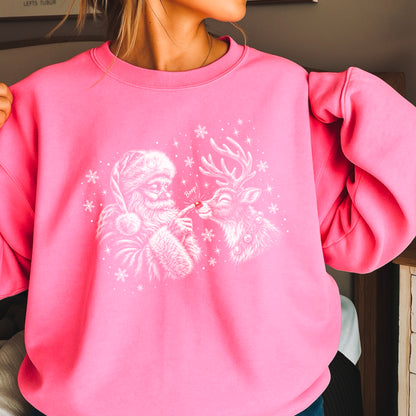 Christmas Santa Boop Crewneck Sweatshirt