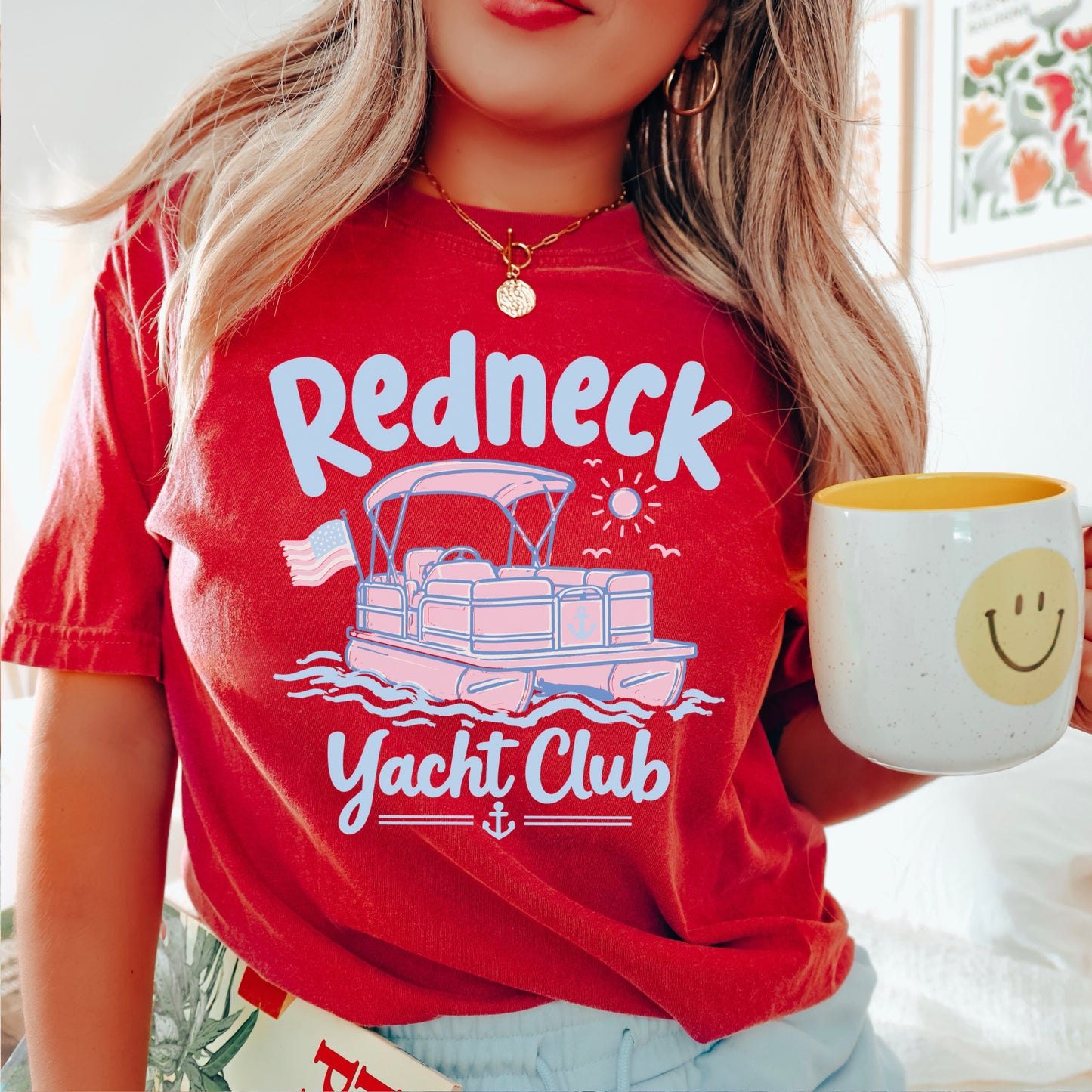 Redneck Yacht Club Comfort Color Graphic Tee
