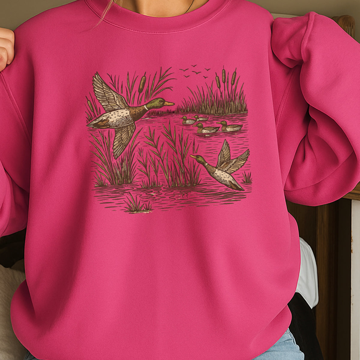 Mallard Duck Crewneck Sweatshirt