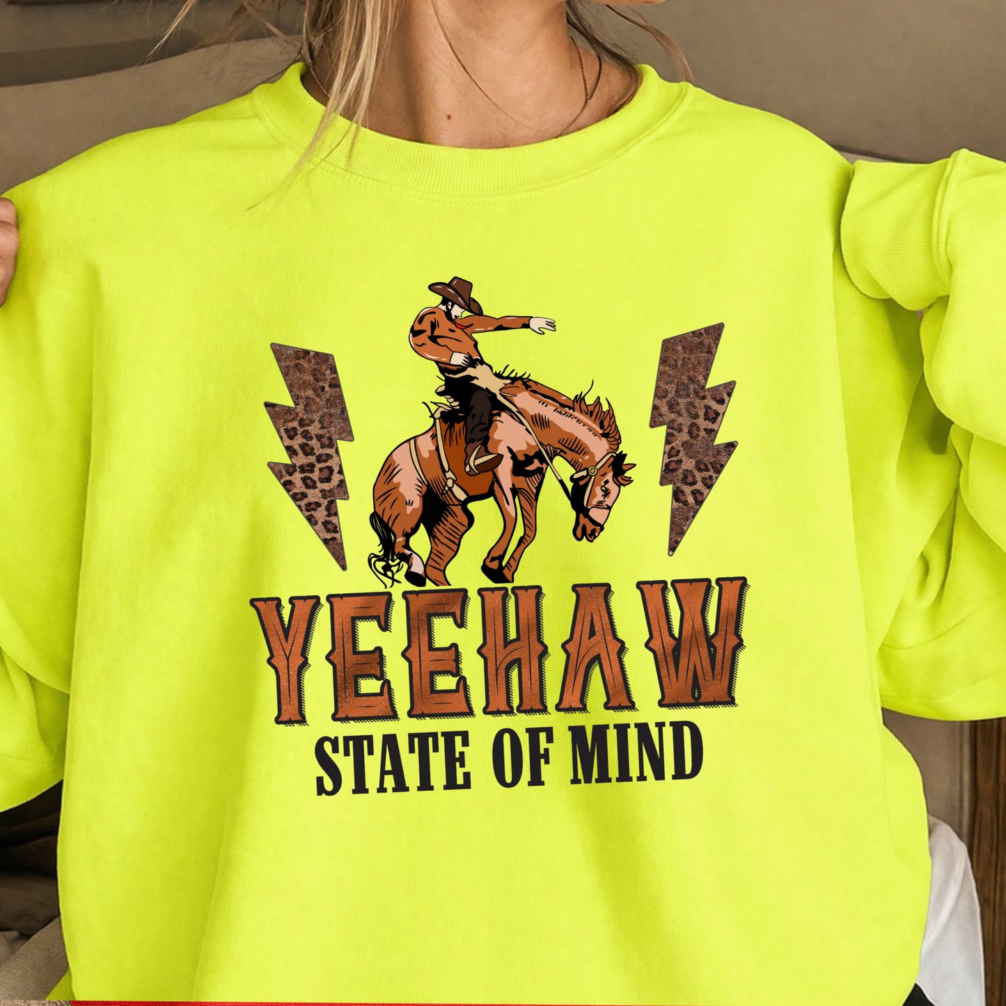 Yeehaw State Of Mind Crewneck Sweatshirt