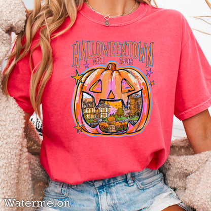 Halloween Town Comfort Color Graphic Tee