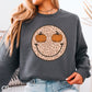 Leopard Face Pumpkin Crewneck Sweatshirt