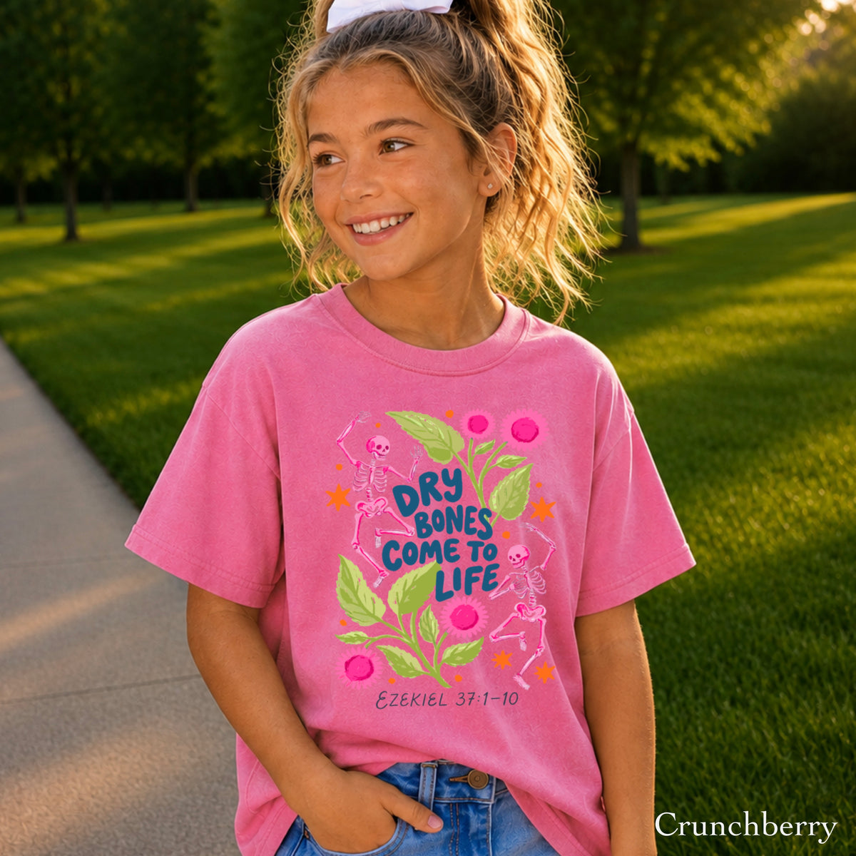 Dry Bones Come To Life Youth Comfort Color Christian T-Shirt