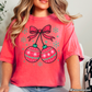Christmas Cherries Comfort Color Graphic Tee