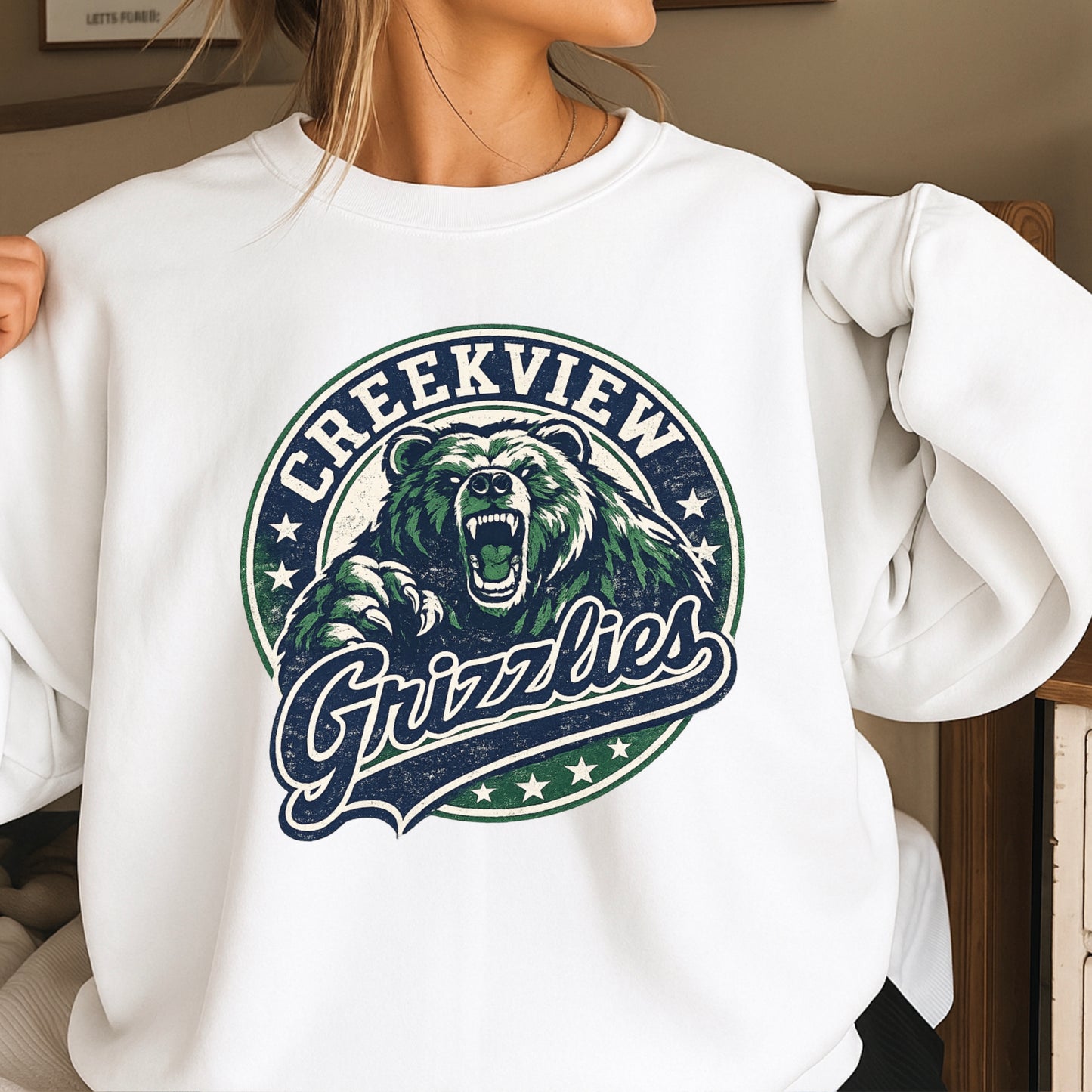 Creekview Grizzlies Crewneck Sweatshirt