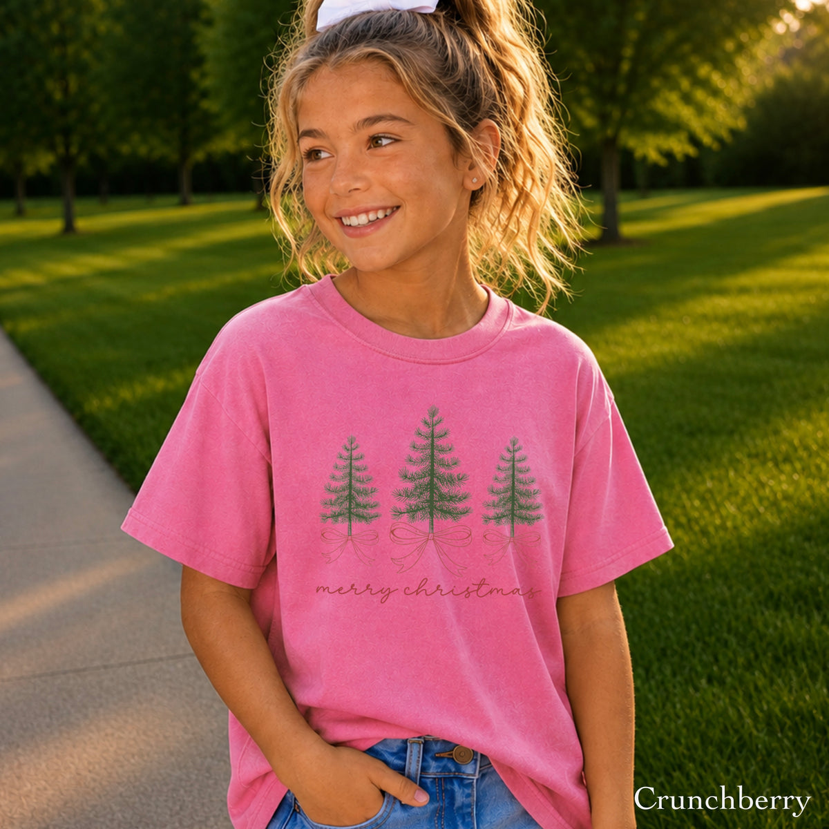 Merry Christmas Youth Comfort Color T-Shirt