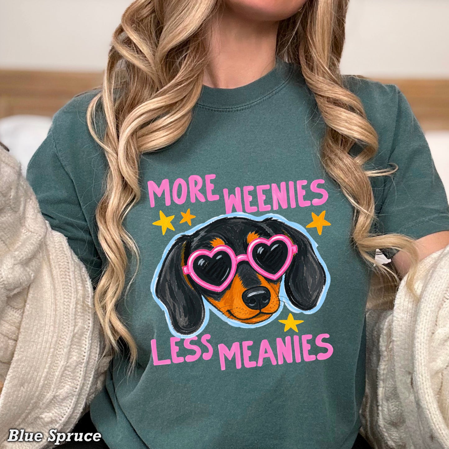 More Weenies Less Meanies Comfort Color Graphic Tee