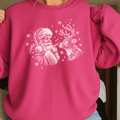 Christmas Santa Boop Crewneck Sweatshirt
