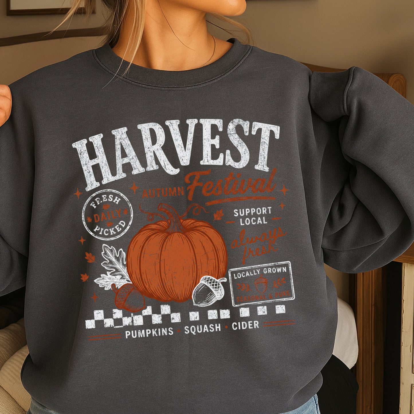 Harvest Festival Fall Crewneck Sweatshirt
