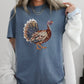 Faux Rhinestone Turkey Comfort Color Graphic Tee