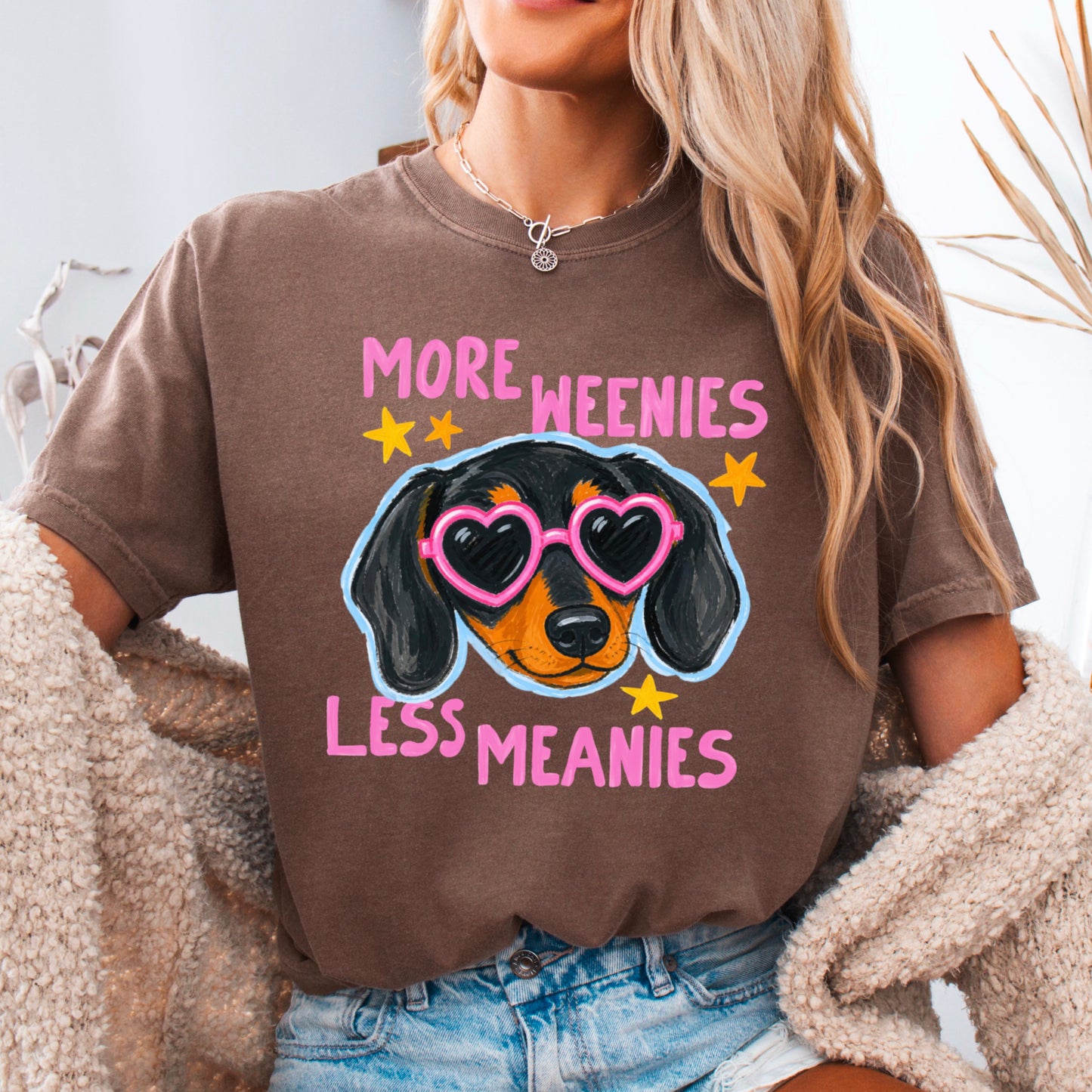 More Weenies Less Meanies Comfort Color Graphic Tee