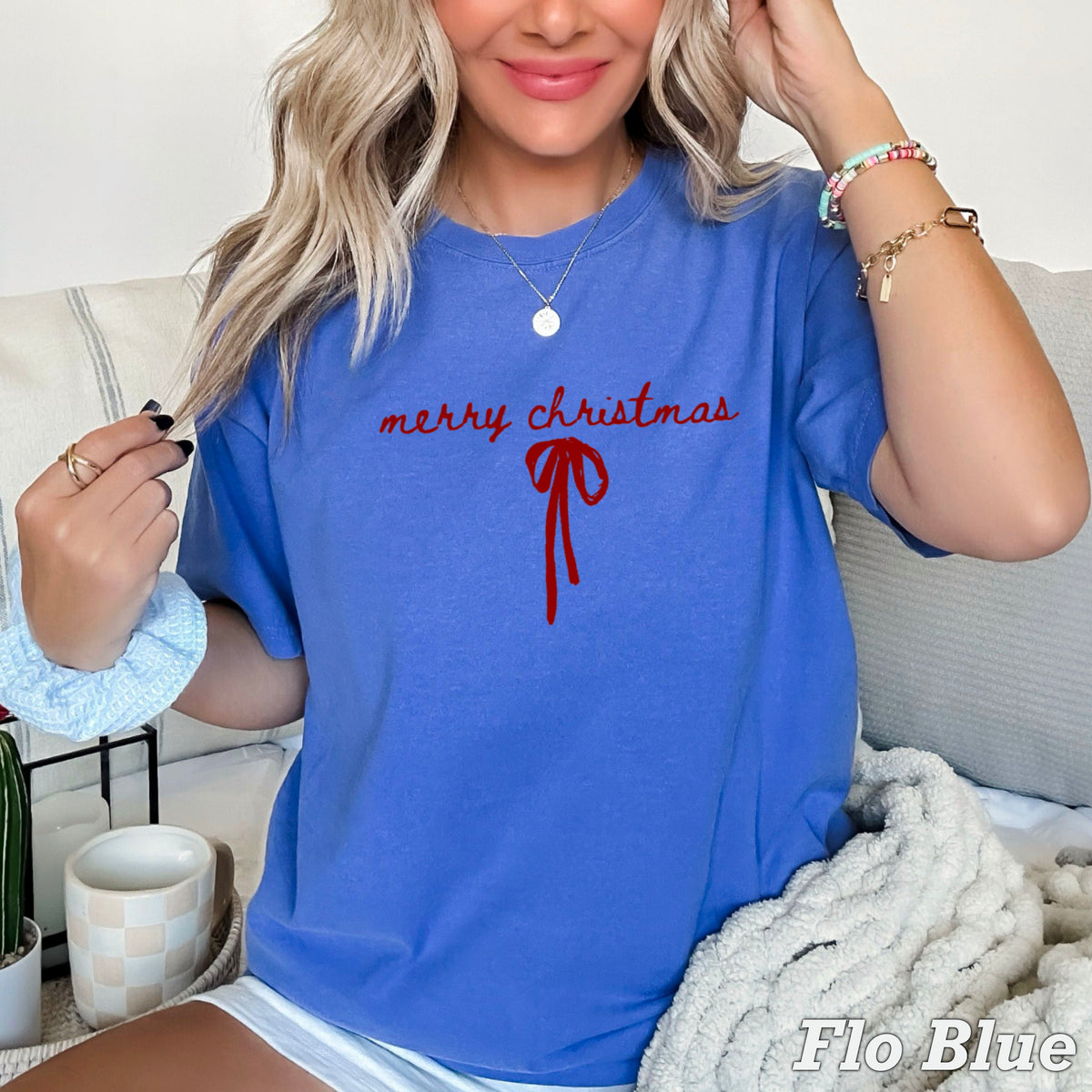 Merry Christmas Comfort Color Graphic Tee