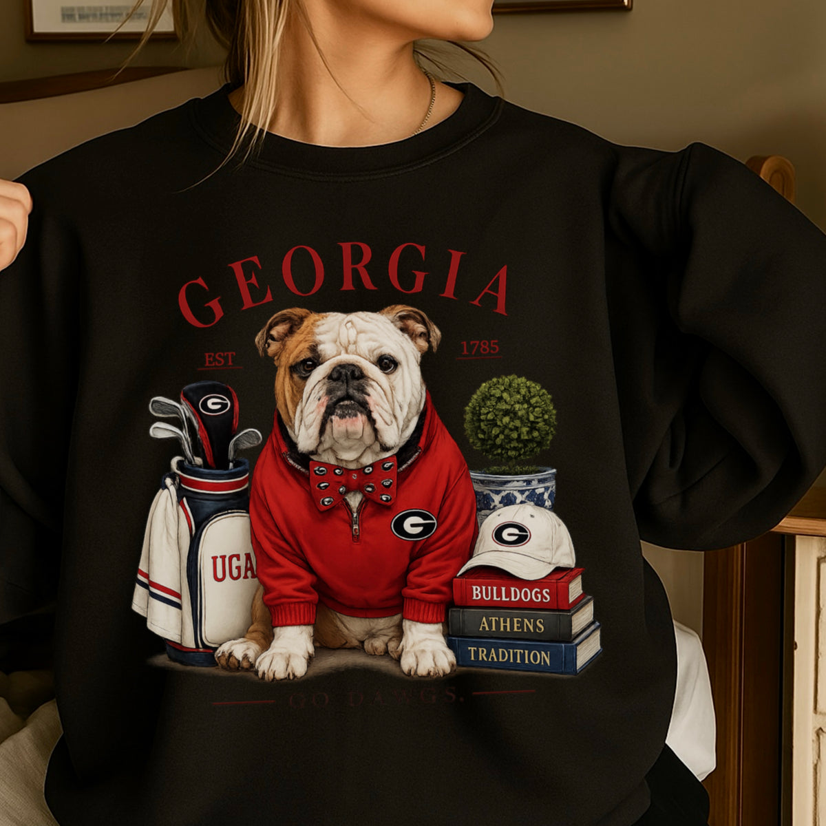 Red & Black Traditions Crewneck Sweatshirt