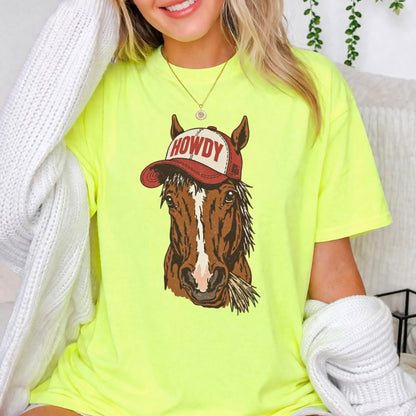 Howdy Horse Comfort Color Graphic Tee