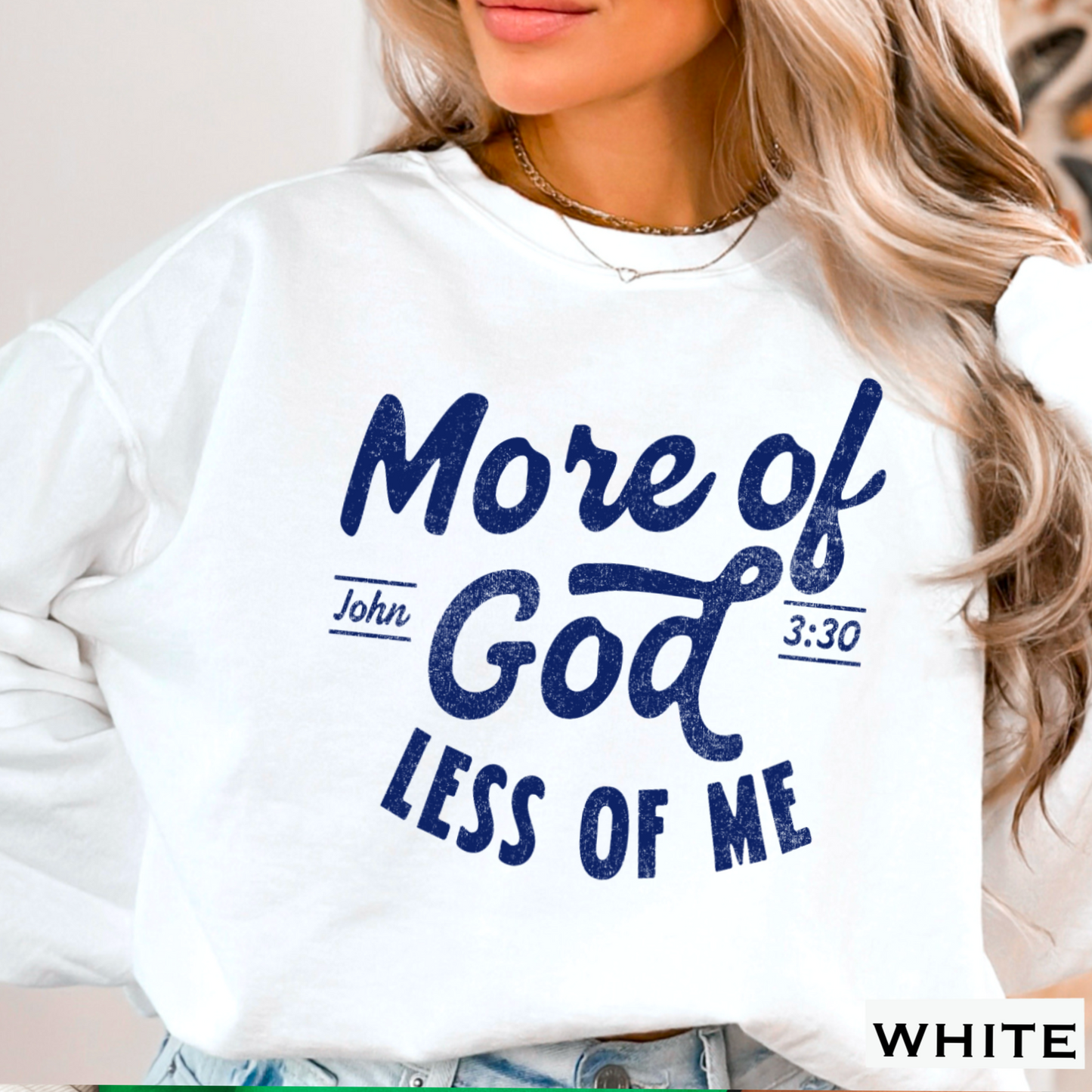 More Of God Graphic Crewneck Sweatshirt