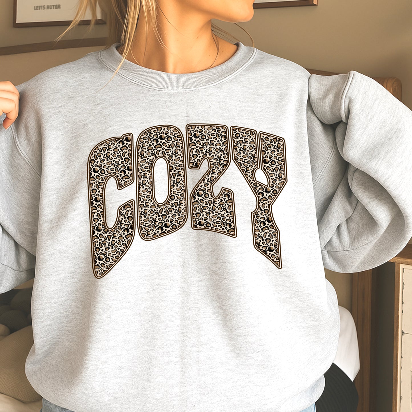 Leopard Cozy Crewneck Sweatshirt